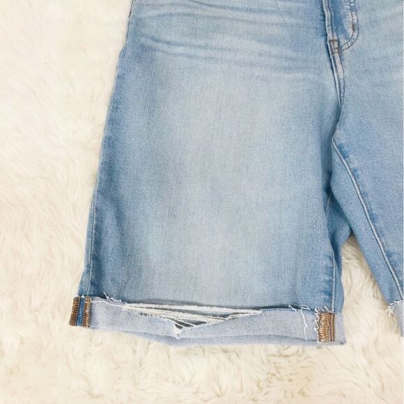 MADEWELL The Perfect Vintage Straight Jean Shorts‎ Midi Bermuda Size 31 New - Picture 7 of 14